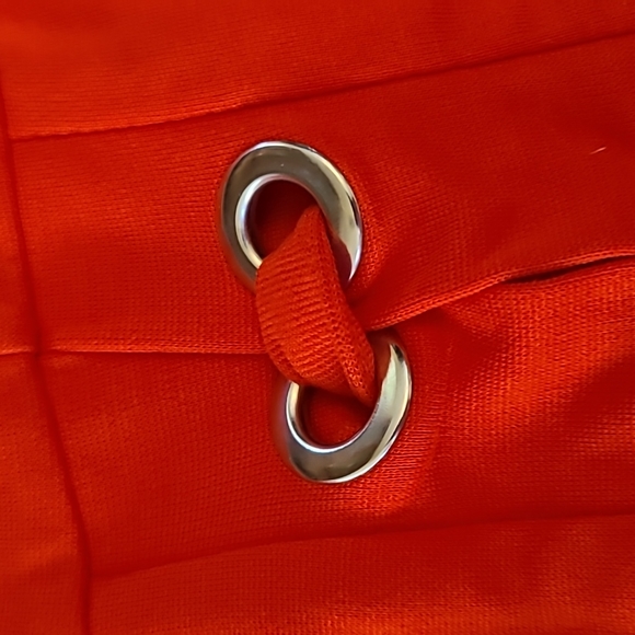 VENUS Vibrant orange grommet detail dress - Picture 4 of 10